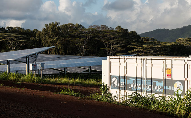 Photo of a solar panel