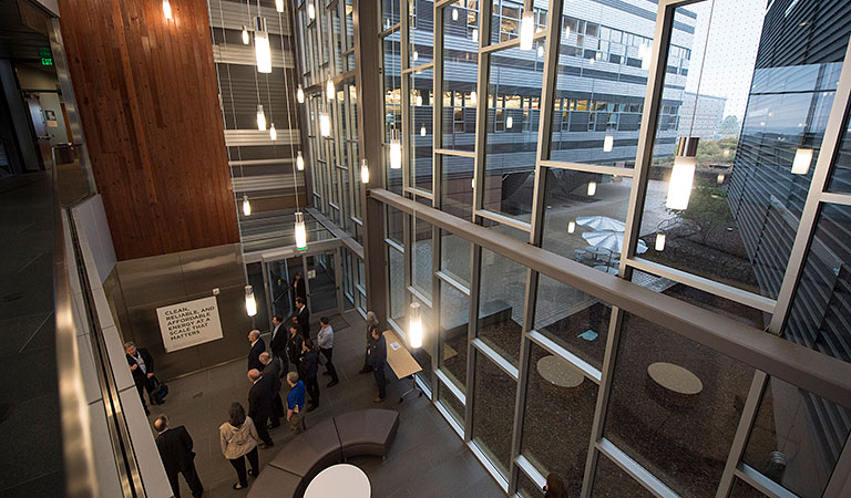 A photo of the Energy Systems Integration Facility at NREL.