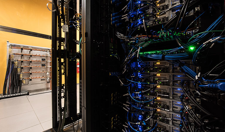 A photo of the high-performance computer at NREL.