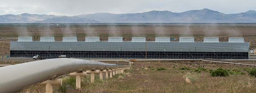 Geothermal power plant.