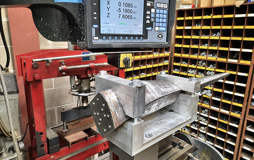 Two researchers examine turbine tidal blade skins