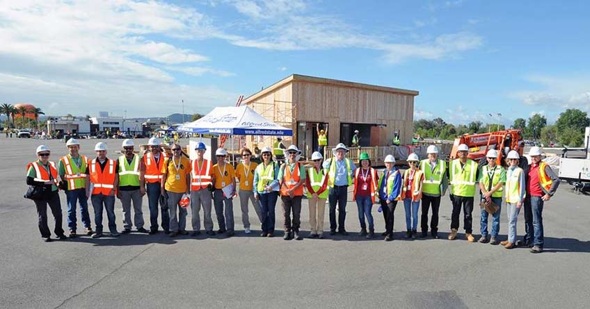 Alicen Kandt advised students during the 2015 Solar Decathlon in Irvine, CA.