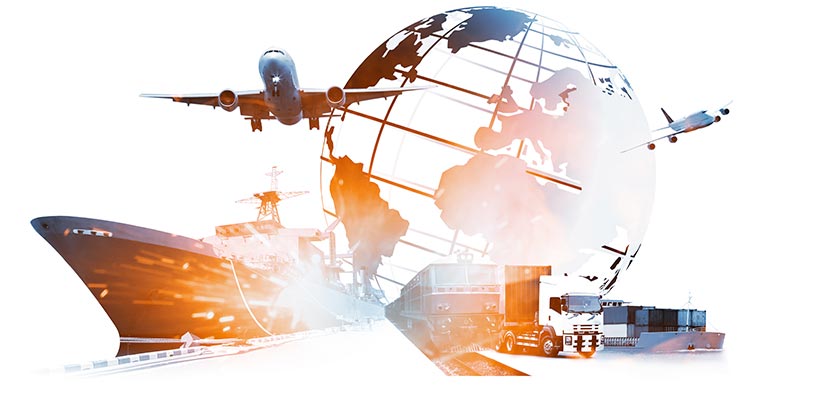 Different modes of transportation.