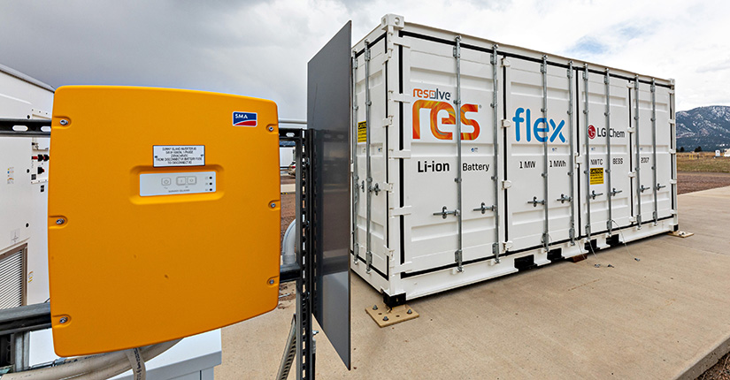 Photo of a lithium-ion battery.