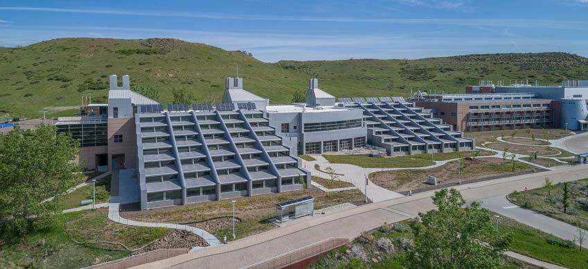 Aerial photo of the Solar Energy Research Facility