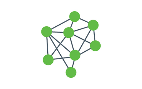 Illustration of connected molecules