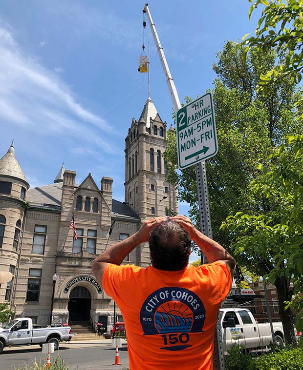City hall building in Cohoes, New York.