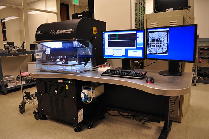 A photo of the C-Mode Scanning Acoustic Microscope