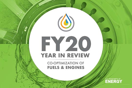 The cover of the Co-Optima Year in Review report.