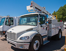 Photo of a bucket truck