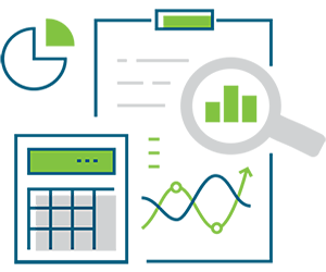 financial analysis icon