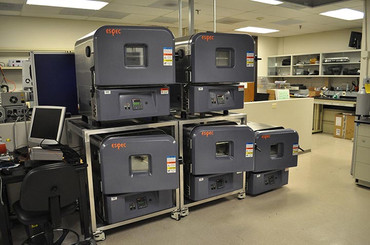 A photo of the Thermal Cycle Testing Array