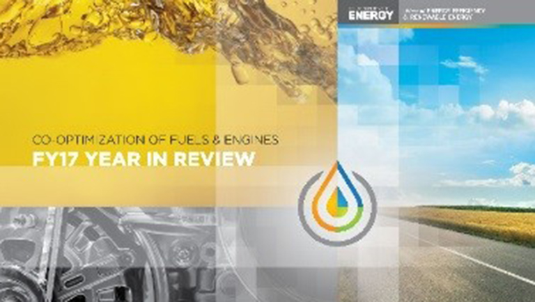 Image of the cover of the Co-Optima FY17 Year in Review report